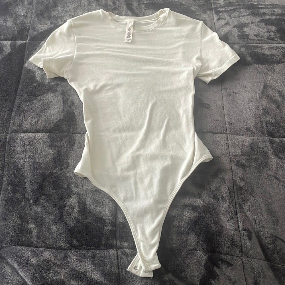 Skims cotton jersey body suit